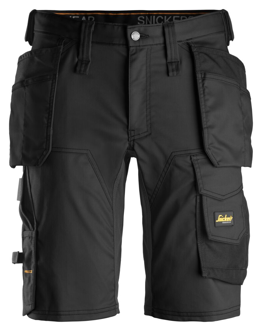Snickers Workwear 6141 All-roundWork, Pantalon court extensible avec poches pour holster
