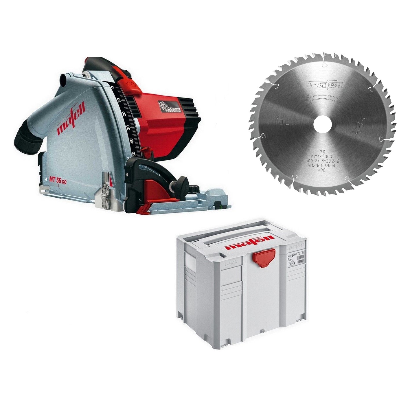 Mafell 917609 MT55 CC FAN-SET Drop-in saw in T-Max