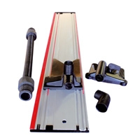 Mafell Accessoires 204770 Système d'aspiration Aerofix F-AF 1, avec règle, adaptateur pour le haut et le bas et tuyau.