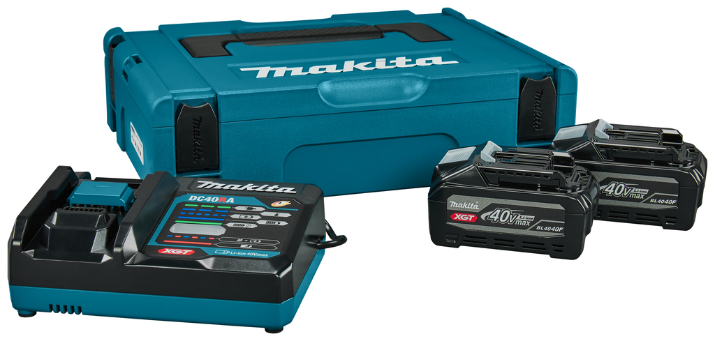 Makita Accessoires 1911B9-4 Kit de démarrage XGT DC40RA/2xBL4040F XGT 40V Max 4.0Ah Li-Ion + chargeur DC40RA en MBox