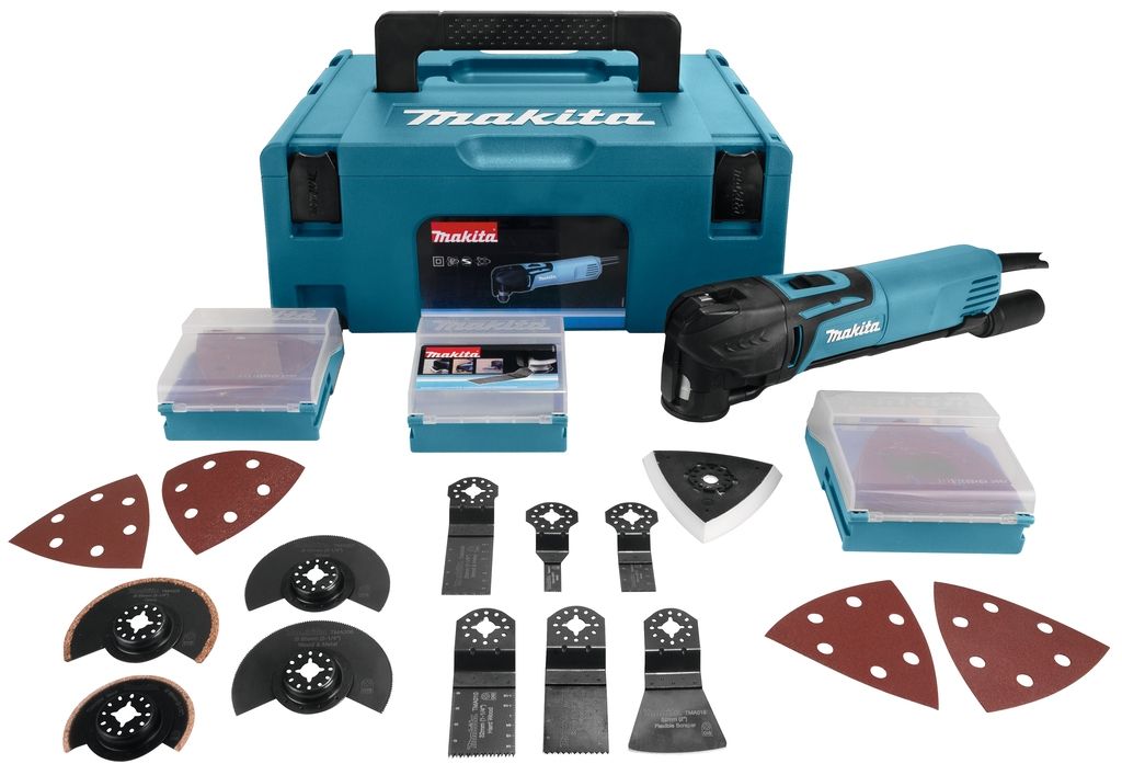 Makita TM3010CX2J Découpeur-ponceur multifonctions 320W (kit d'accessoires)