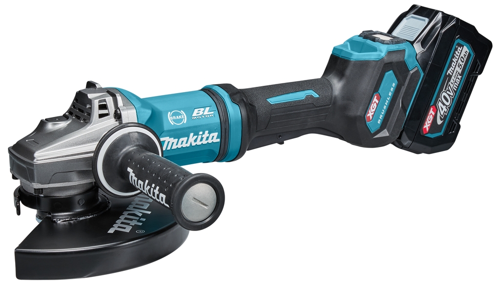 Makita GA038GT203 Meuleuse d''angle 40V max 5.0Ah avec interrupteur de sécurité 230mm