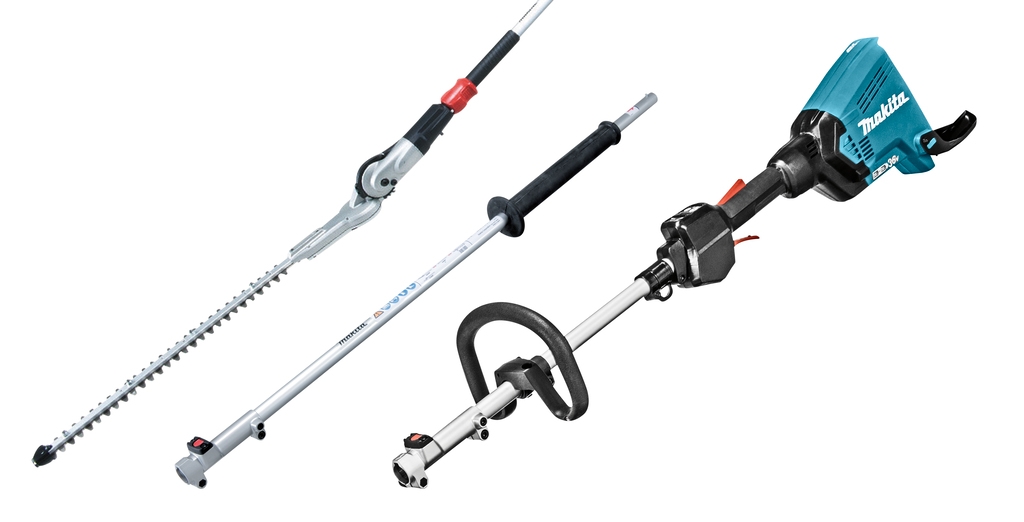 Makita DUX60ZX13 Accu Combi System D-handle 2 x 18V excl. batteries et chargeur + accessoire taille-haie et poignée d'extension