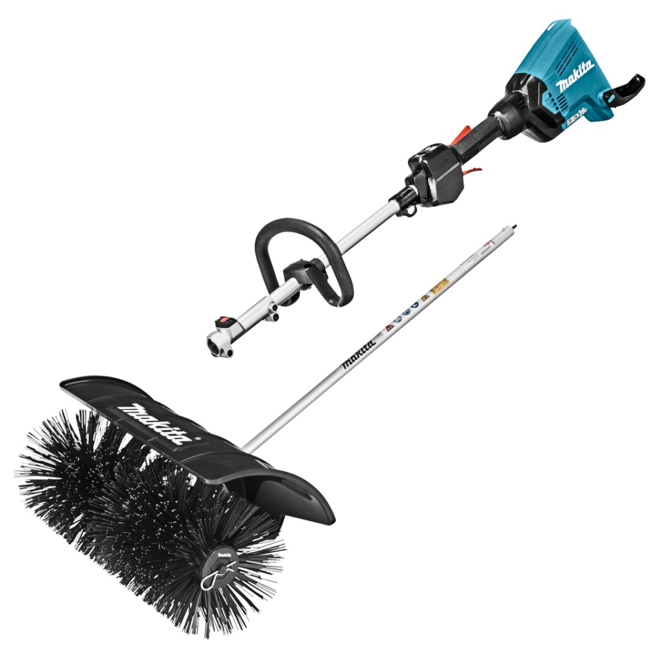 Makita DUX60ZX15 Accu Combisystem Poignée en D 2 x 18V sans batterie ni chargeur + accessoire balai roulant