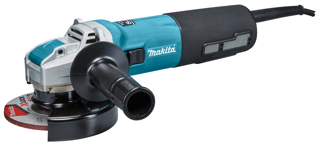 Makita GA5080RX02 Meuleuse d''angle X-Lock 125mm 1400W avec interrupteur de maintien en position fermée