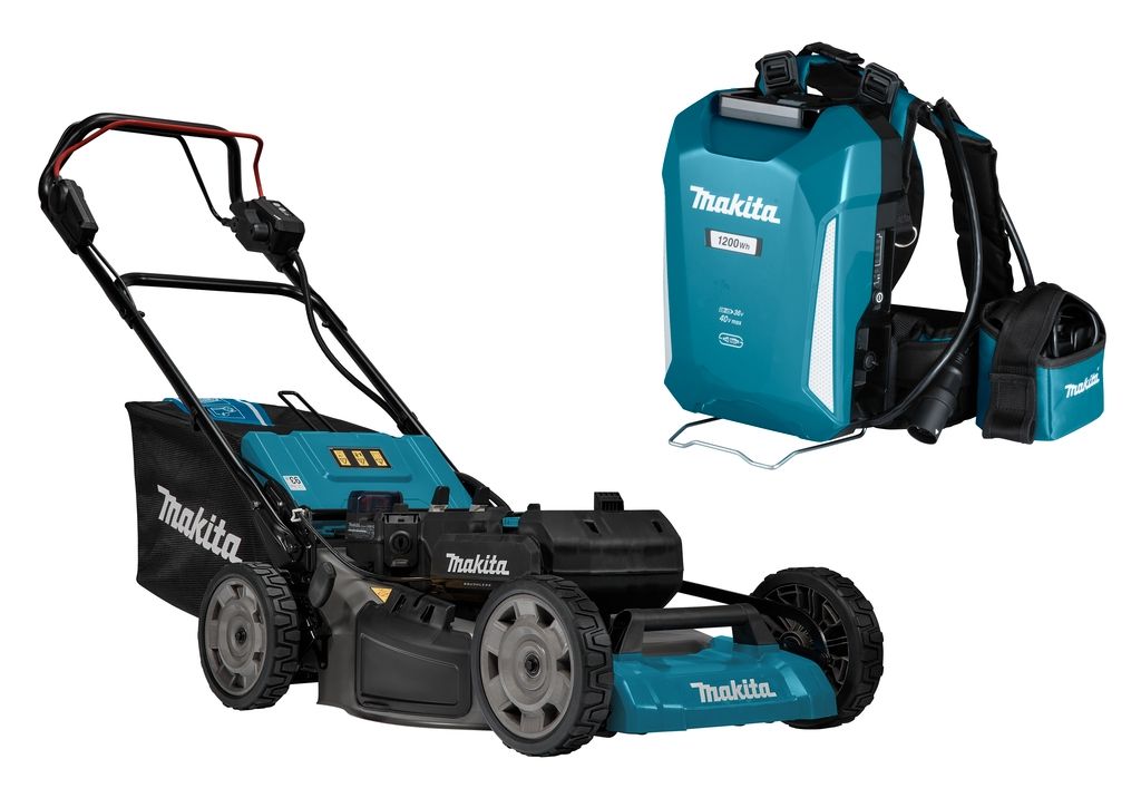 Makita LM001CX5 tondeuse à gazon sans fil 36V à connecteur + sac à dos PDC1200