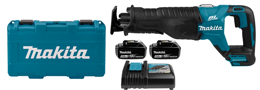 Makita DJR187RTE Scie récipro 18V Li-Ion 5 Ah
