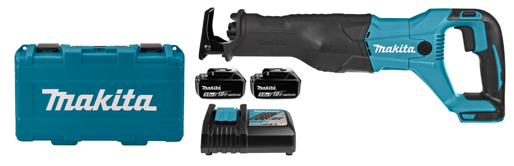 Makita DJR186RTE Scie récipro 18V Li-Ion 5 Ah