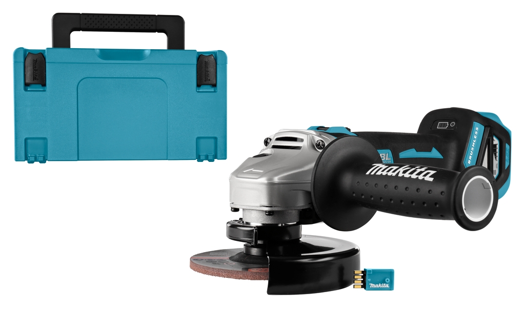 Makita DGA514ZJU Meuleuse d'angle 18V 125 mm (AWS) avec frein. dans Mbox excl. batteries et chargeur