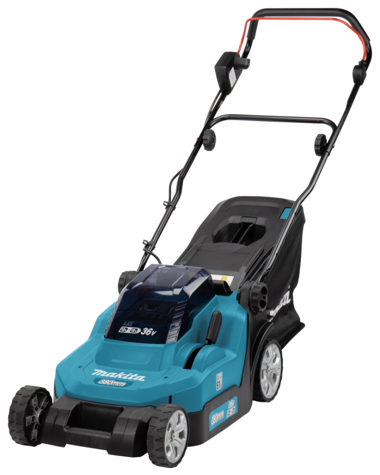 Makita DLM382Z Tondeuse &agrave; gazon sans fil 38 cm 2 x 18 Volt Excl. batteries et chargeur