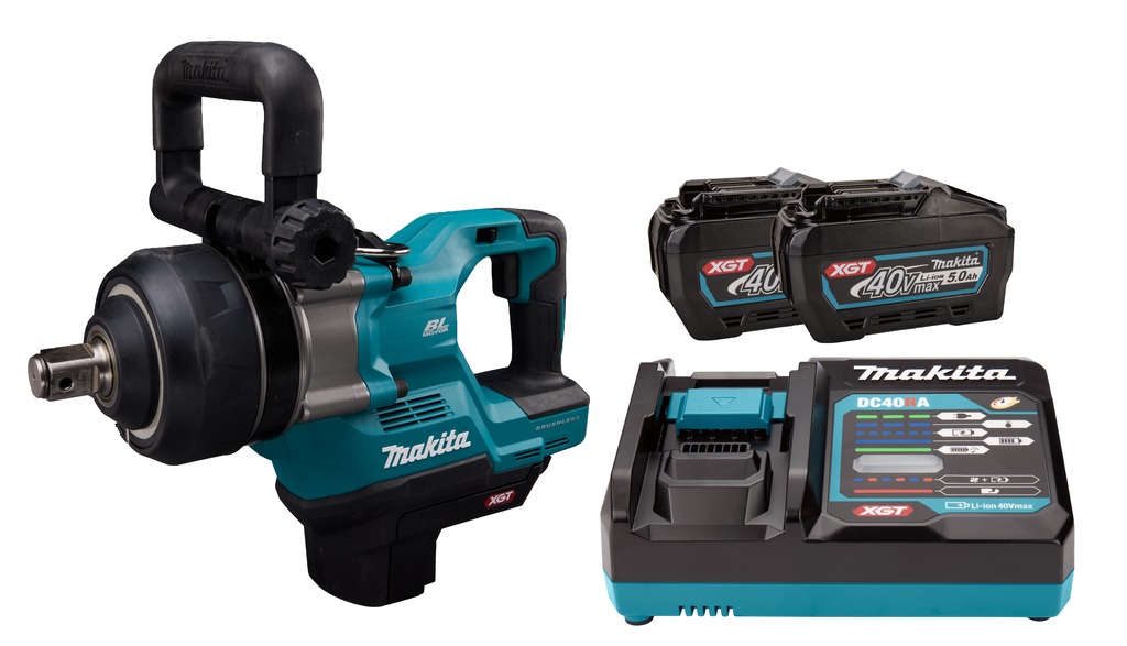 Makita TW009GT201 Cl&eacute; &agrave; chocs XGT 40V Max Accu 1" 4000Nm incl. 2x5.0 Ah et chargeur rapide en mallette