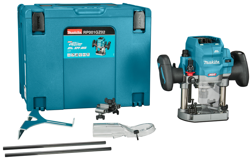 Makita RP001GZ02 Défonceuse 40V Max sans batteries et chargeur en MBox