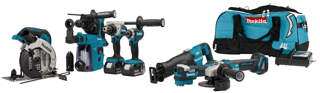 Makita DLX7031TX1  Kit combiné DDF492|DTD153|DHR243|DGA504|DHS660|DJR187|DTM52 18 volts 5,0 Ah