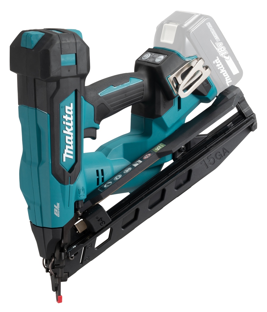 Makita DBN620Z LXT 18V Accu-Tacker 15Ga excl. batterie et chargeur en boîte