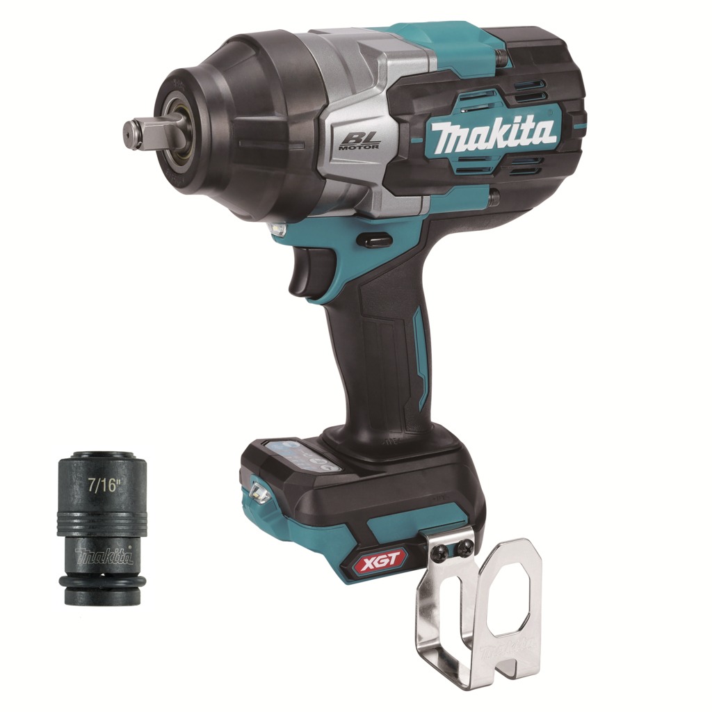 Makita TW002GZ02 Cl&eacute; &agrave; chocs sans fil XGT 40V Max 1/2" sans batterie ni chargeur en bo&icirc;te avec adaptateur 7/16".