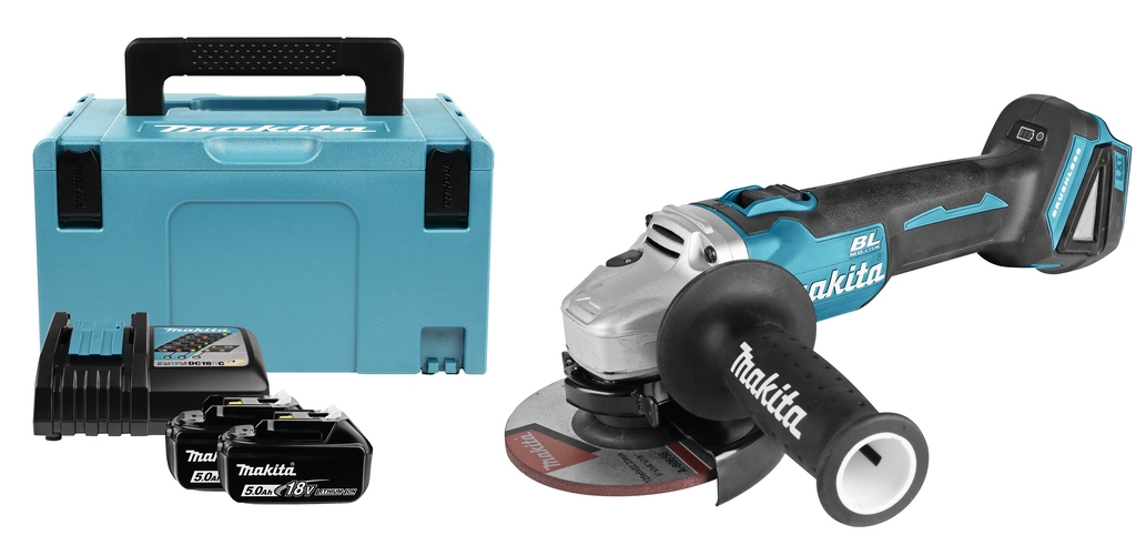 Makita DGA504RTN 18V 6.0Ah Meuleuse d'angle 125 mm