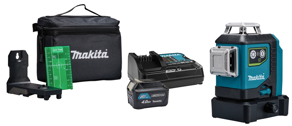 Makita SK700GDX Ligne laser croisée autonivelante verte 3x 360° 12V Max 4.0 Ah Li-Ion