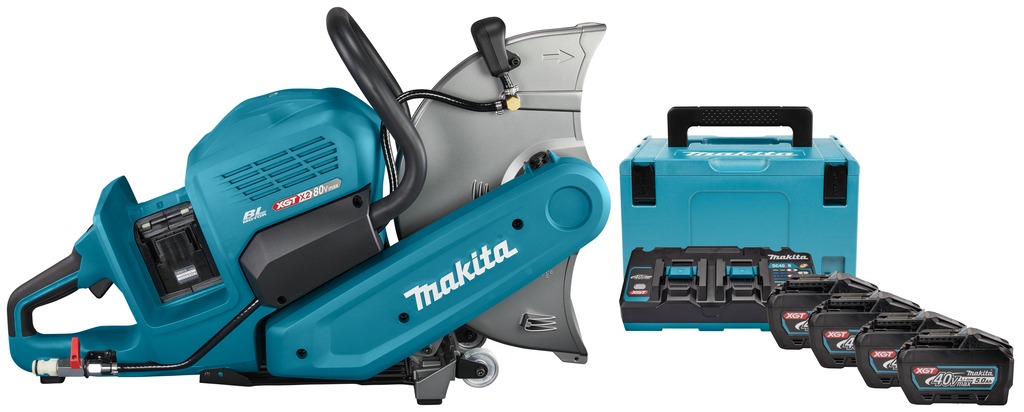 Makita CE001GT401X Tronçonneuse de 355 mm 2 x 40V Max 4 x 5.0Ah Li-Ion