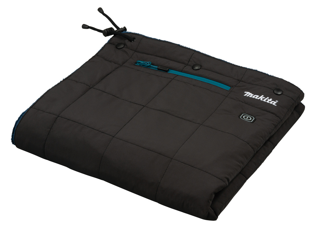 Makita CB100DANL1 Couverture chauffante noire hors batteries et chargeur, y compris adaptateur LXT, câble d'extension et sac de rangement