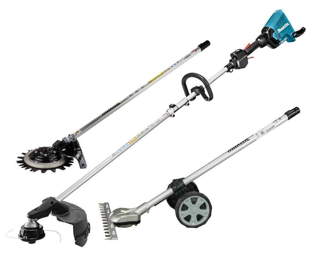Makita DUX60ZNL1 Accu Combisystem poignée en D 2 x 18V excl. batteries et chargeur + accessoire coupe-bordures, barre de coupe et désherbeur