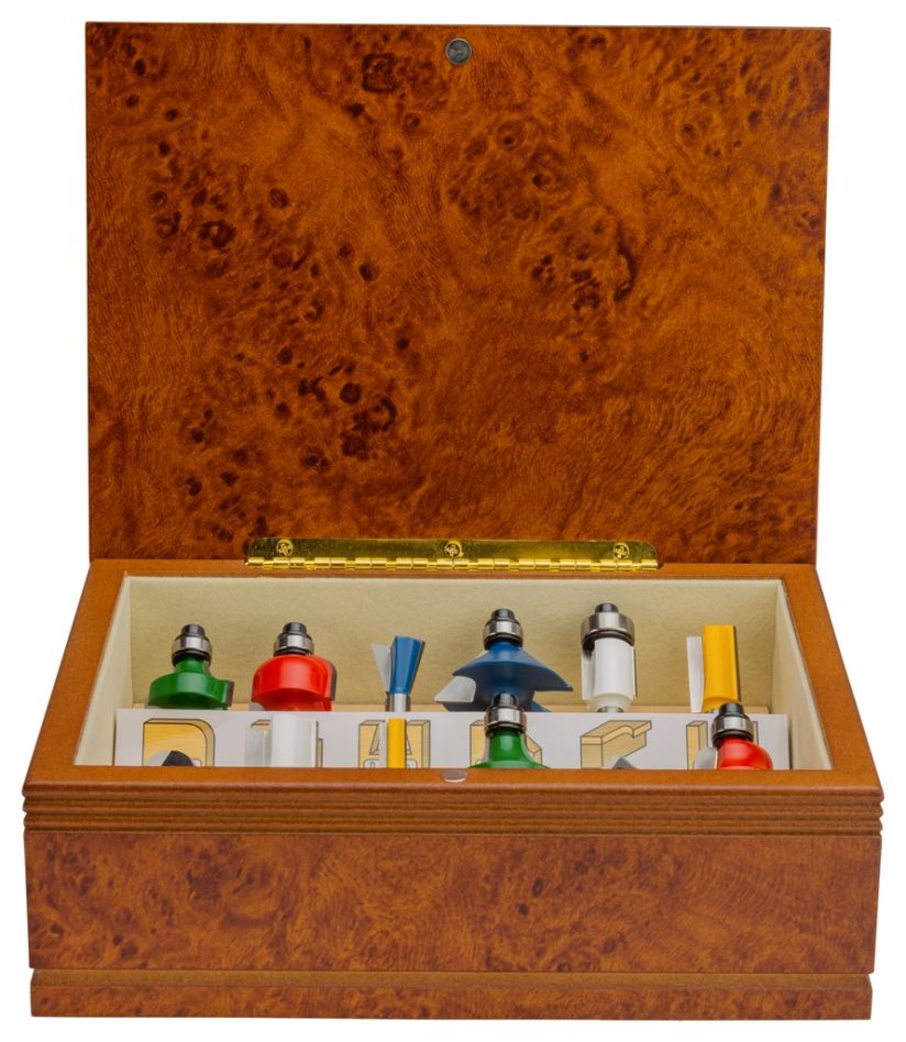 Makita Accessoires A-87921 Kit de fraisage 6mm 12 pièces