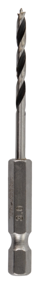 Makita Accessoires D-15861 Foret hélicoïdal pour bois 3x75 mm 1/4".