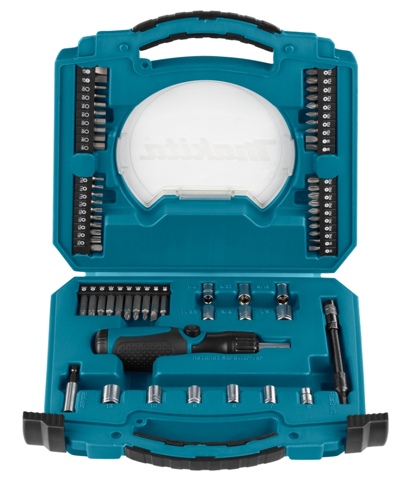 Makita Accessoires D-42020 Jeu d'embouts à cliquet/vis 65 pièces