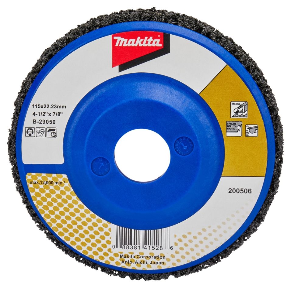 Makita Accessoires B-29050 Disque de nettoyage 115 mm noir