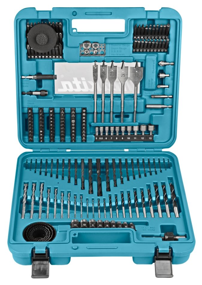 Makita Accessoires D-47260 Jeu de forets et de mèches 201 pièces dans une mallette
