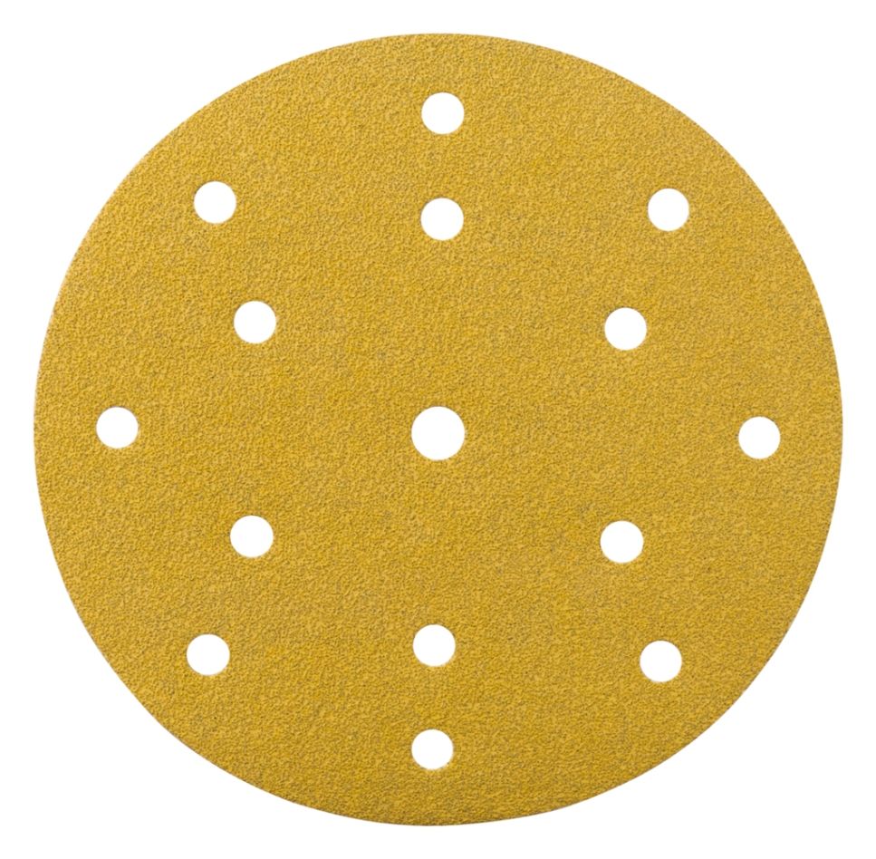 Makita Accessoires B-39322 Disque de ponçage K80 150mm jaune 100 pièces