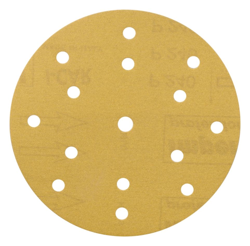 Makita Accessoires B-39350 Disque de ponçage K240 150mm jaune 100 pièces