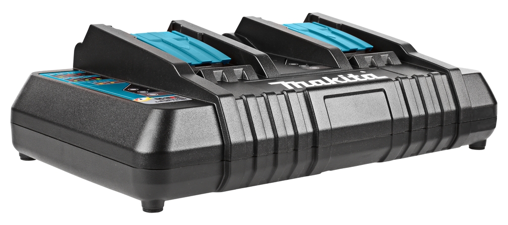 Makita Accessoires 196933-6 DC18RD Chargeur rapide double 9.6-18 Volt Li-ion/Ni-MH