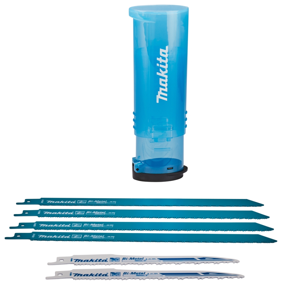 Makita Accessoires B-44448 Jeu de lames de scie à guichet 6 pièces bois/métal
