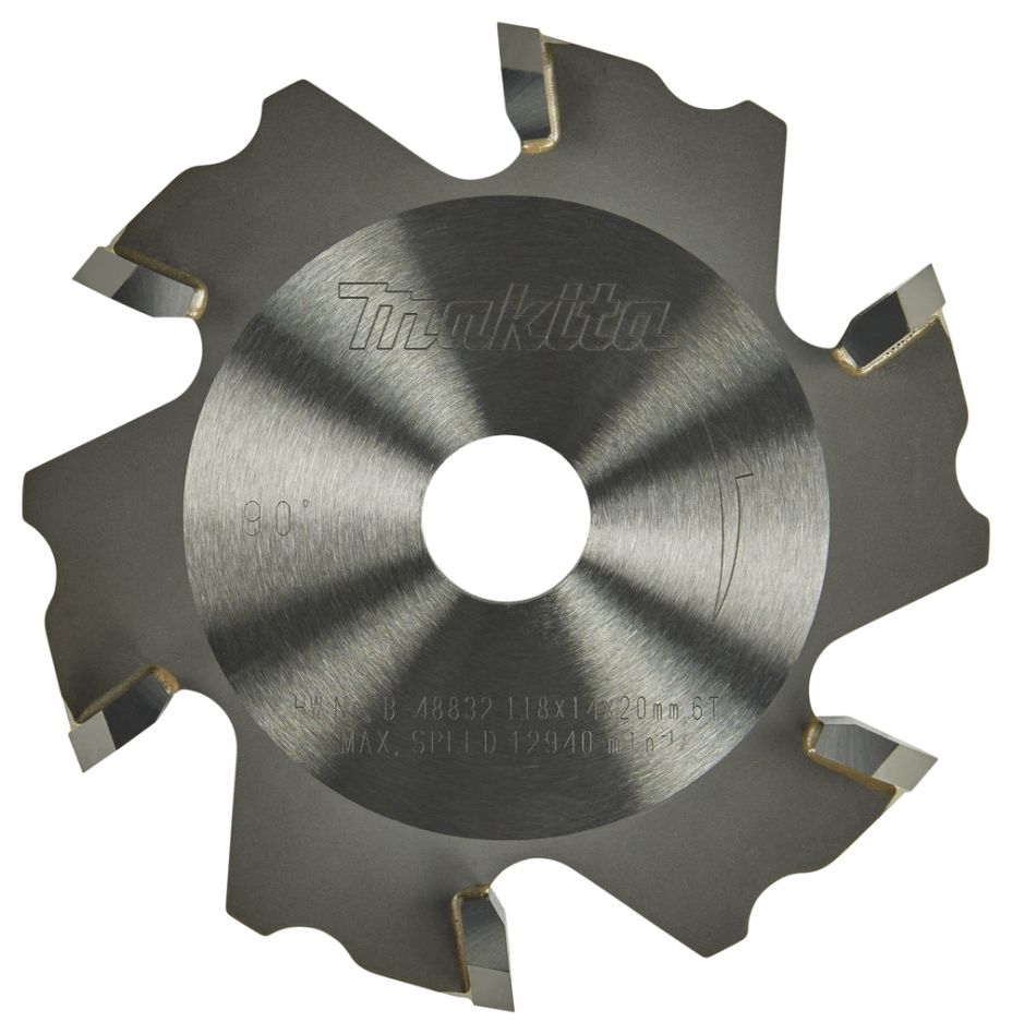 Makita Accessoires B-48832 Lame de fraisage Aluminium CA5000XJ 118x20x14 6T 5G