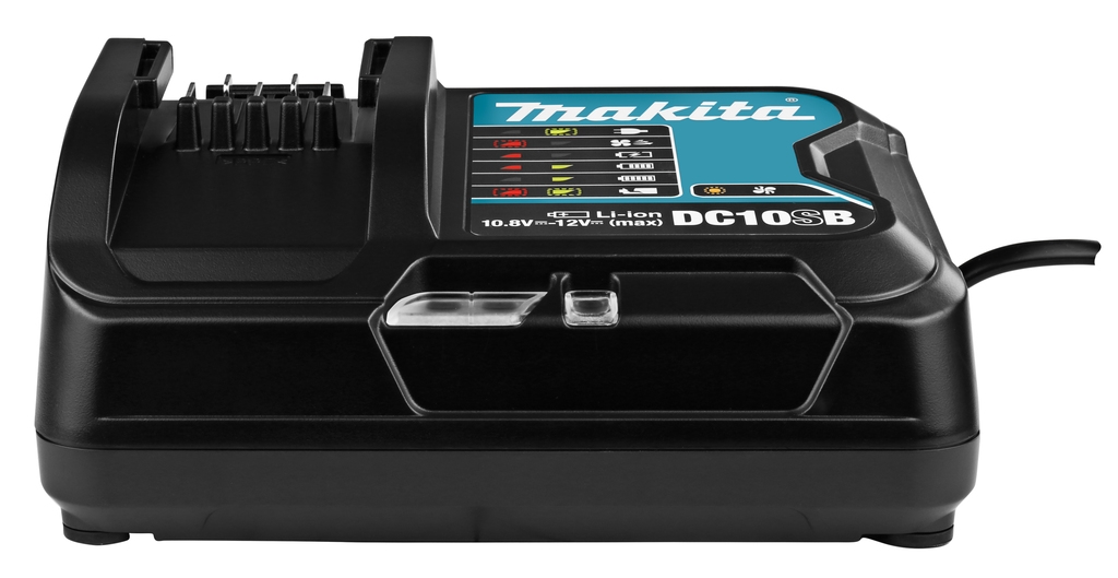 Makita Accessoires 197363-4 DC10SB Chargeur pour batteries coulissantes 10.8 - 12 volts max