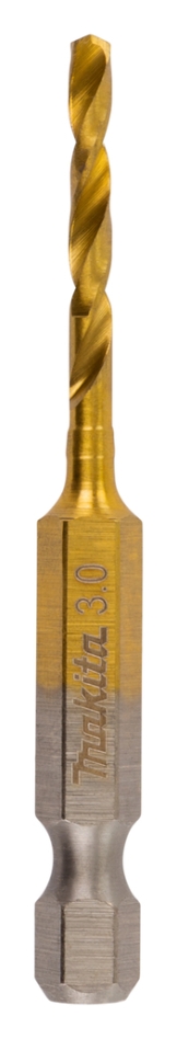 Makita Accessoires B-50887 Forets courts à métaux HSS-Tin 3x64mm