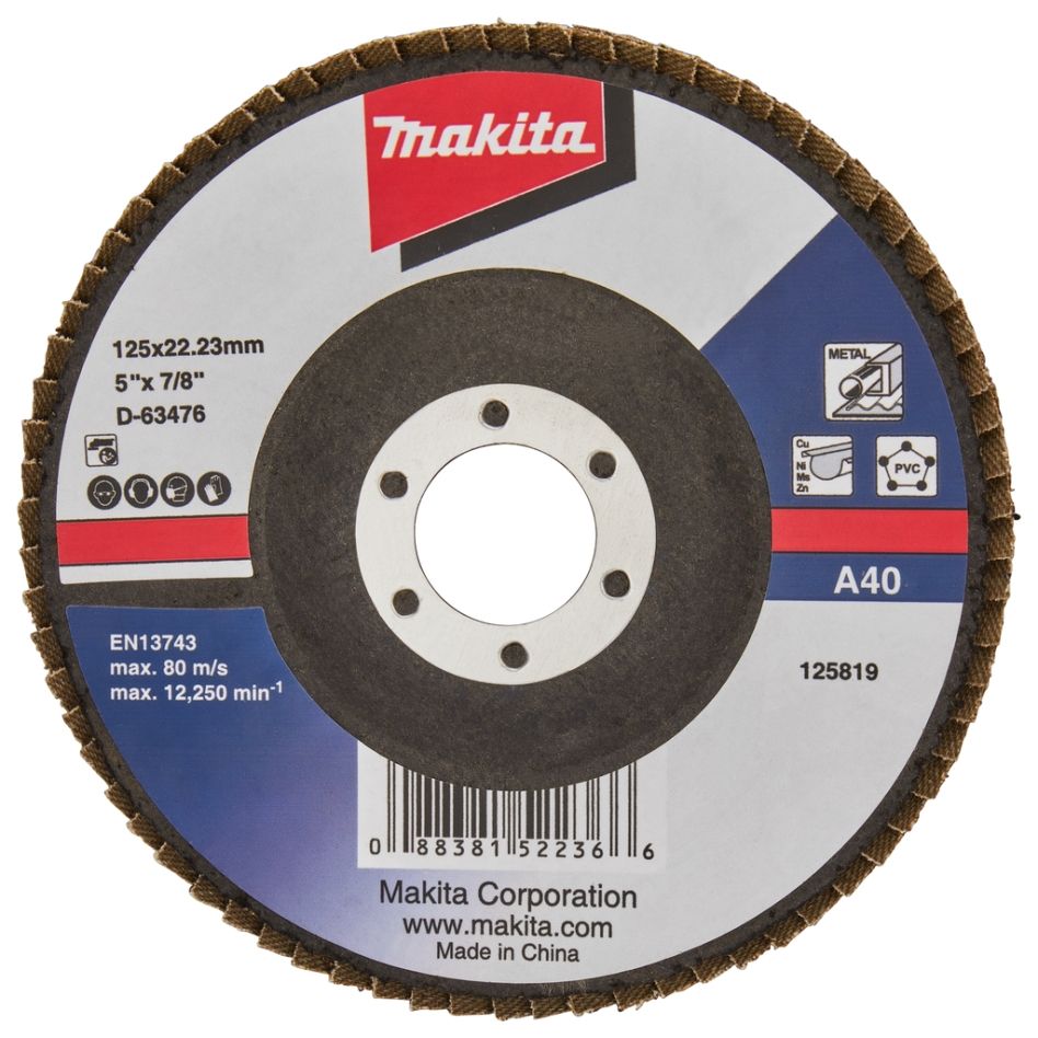 Makita Accessoires D-63476 Disque à lamelles 125mm A40