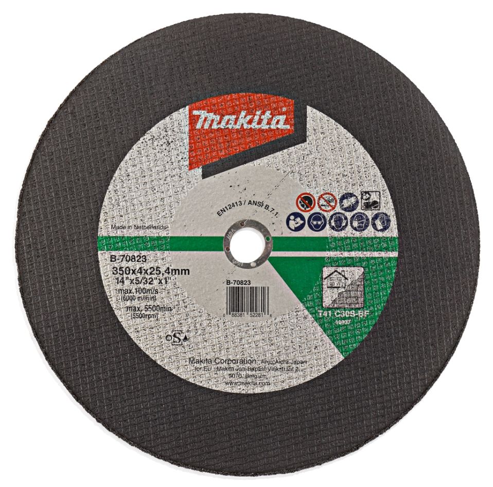 Makita Accessoires B-70823 Disque à tronçonner 350 x 25,4 x 4,0mm pour pierre Par 1 pièce