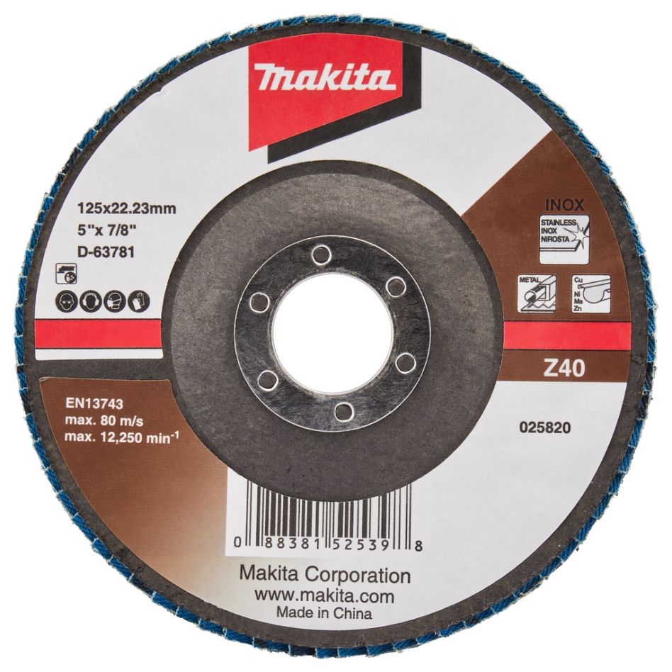 Makita Accessoires D-63781 Disque à lamelles 125mm Z40