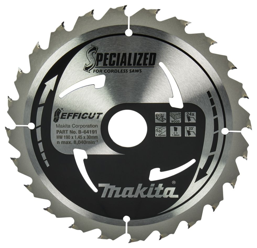 Makita Accessoires B-64191 Lame de scie Efficut 190x30x1.45 24T 23g