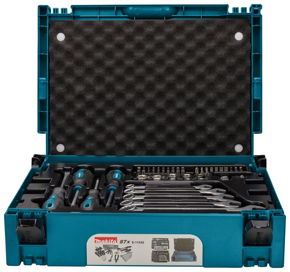 Makita Accessoires E-11542 Jeu d''outils à main 87 pièces en MBox1