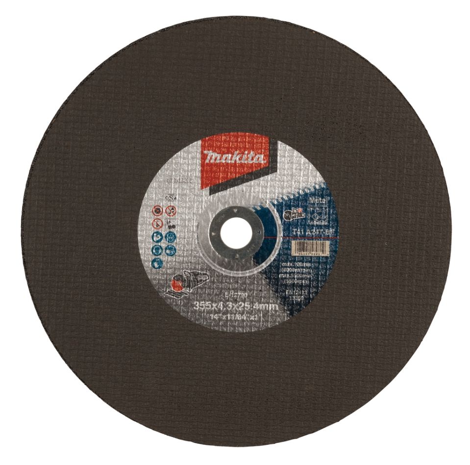 Makita Accessoires E-12790-5 Disque à tronçonner métal 355 x 25,4 x 4,3 mm 5 pièces