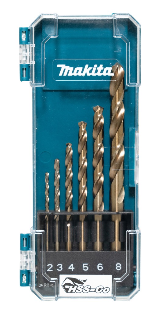 Makita Accessoires D-75758 Jeu de forets &agrave; m&eacute;taux HSS-Co 6 pi&egrave;ces