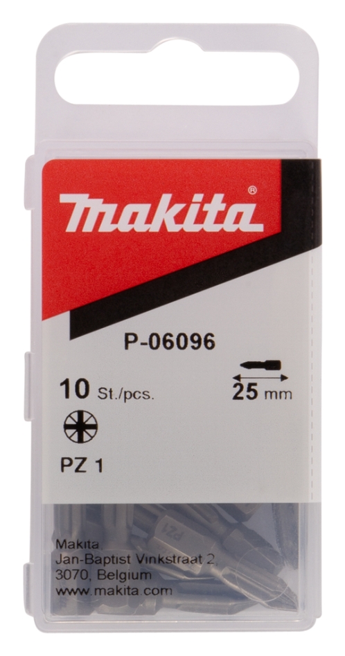 Makita Accessoires P-06096 Embout de vis PZ1x25 10 pcs.