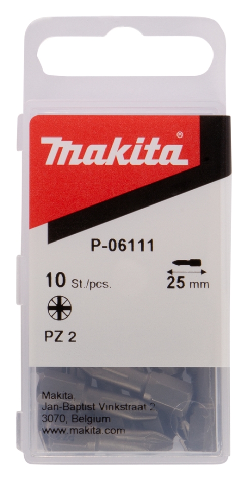 Makita Accessoires P-06111 Embout de vis PZ2x25 10 pcs.