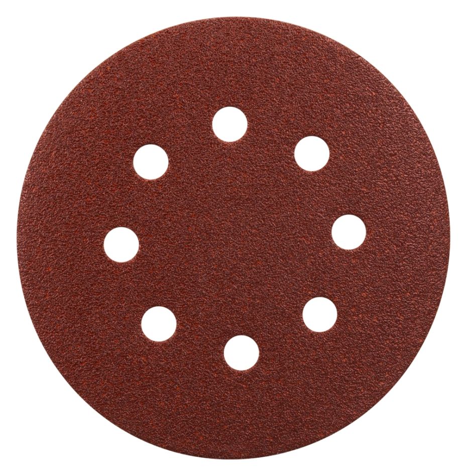 Makita Accessoires P-43555 Disque abrasif 125 mm Grain 80 Rouge 10 pcs.