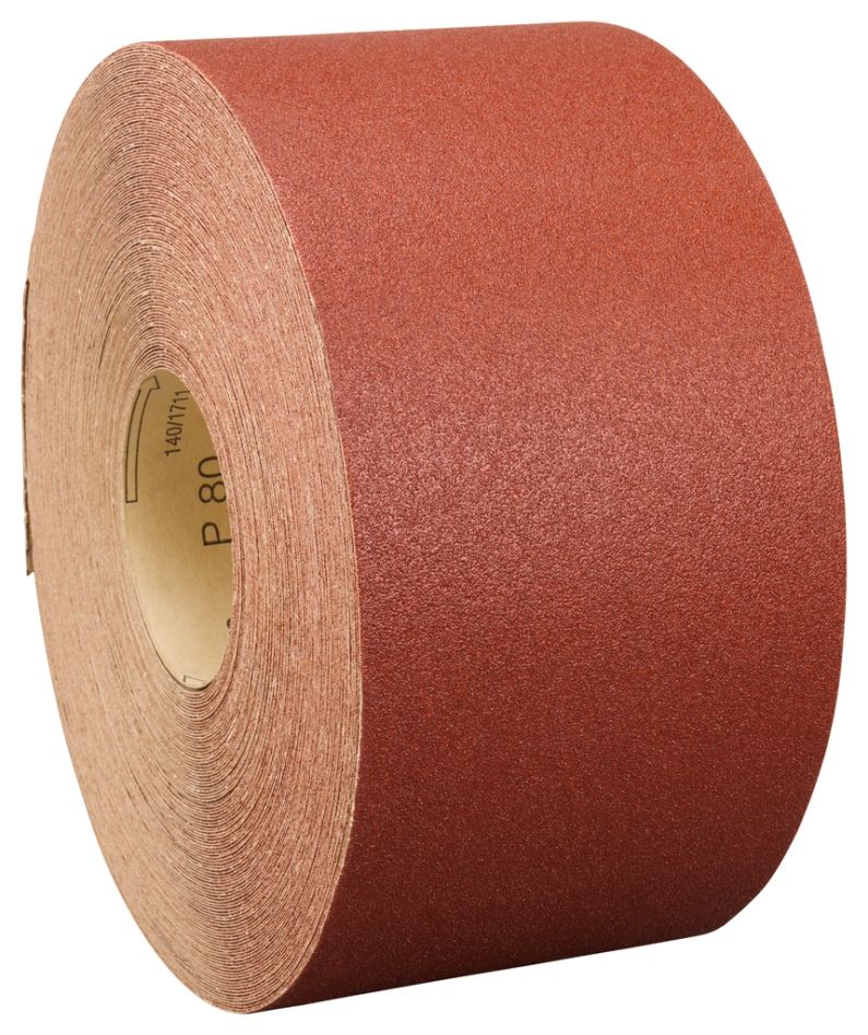 Makita Accessoires P-38211 Rouleau de papier de verre 120mm x 50 mtr. Grain 80 ROUGE