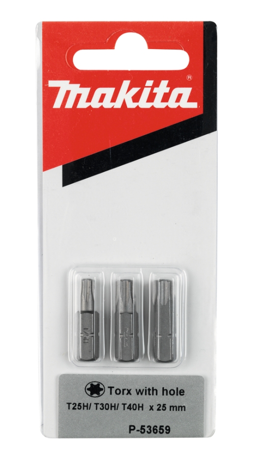 Makita Accessoires P-53659 3-pièces Embouts de vissage Torx