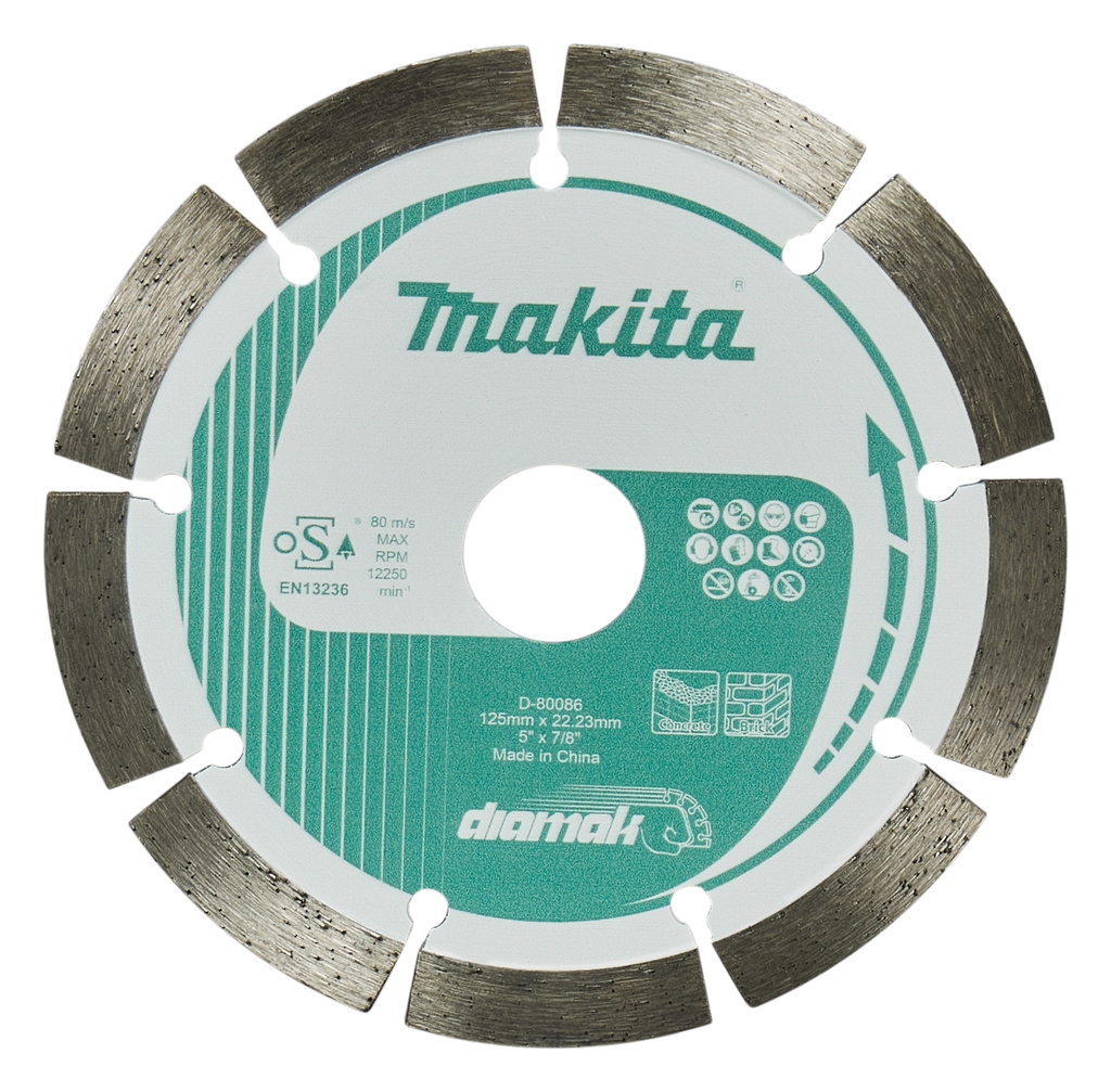 Makita Accessoires D-80086 Disque diamanté 125x22,23x1,8mm Segment