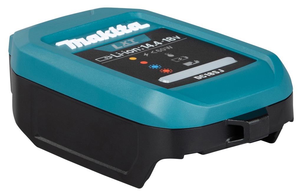 Makita Accessoires 1915T9-4 LXT DC18SJ Chargeur compact USB-C pour batteries LXT 14,4V et 18V